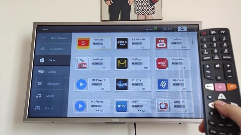 Cập nhật phần mềm và ứng dụng trên tivi TCL