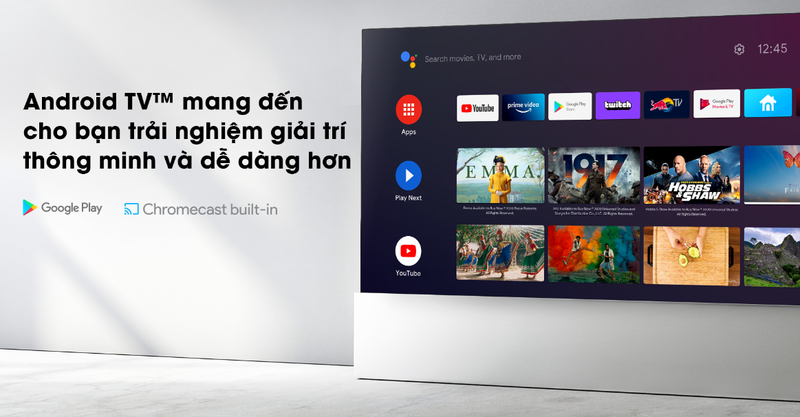Kho giải trí trên android tivi Toshiba