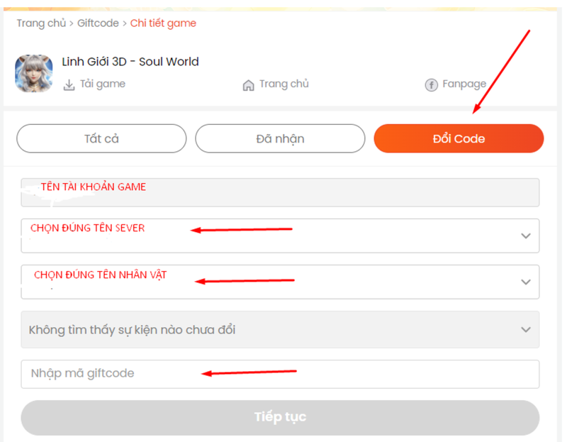 Cách nhập code game Tân Nhất Kiếm GH 3
