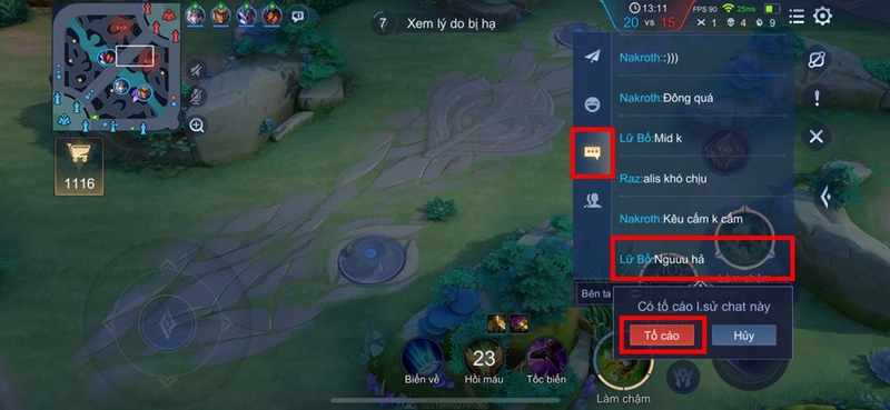 Các cách tố cáo chat trong Liên Quân Mobile ảnh 1