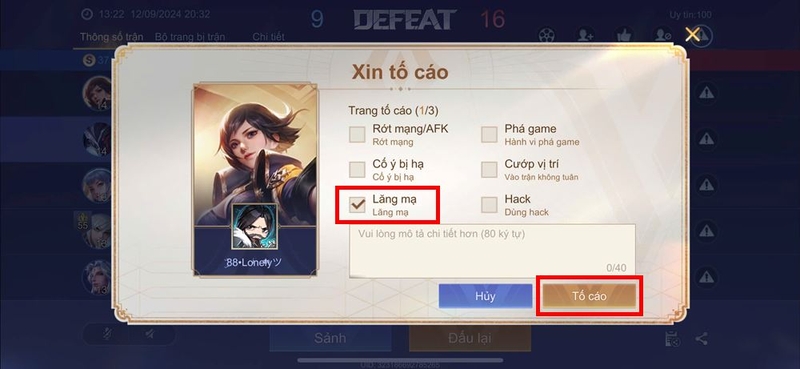 Các cách tố cáo chat trong Liên Quân Mobile ảnh 4