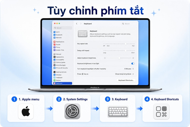tổ hợp phím tắt Macbook ảnh 13