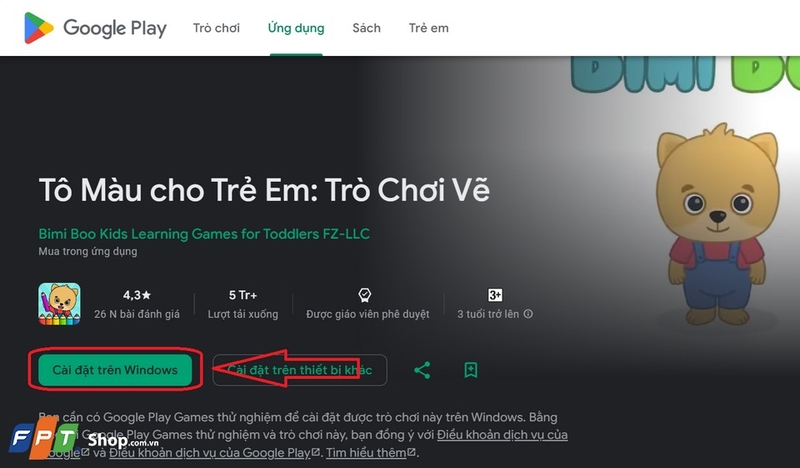Tiến hành cài đặt ứng dụng