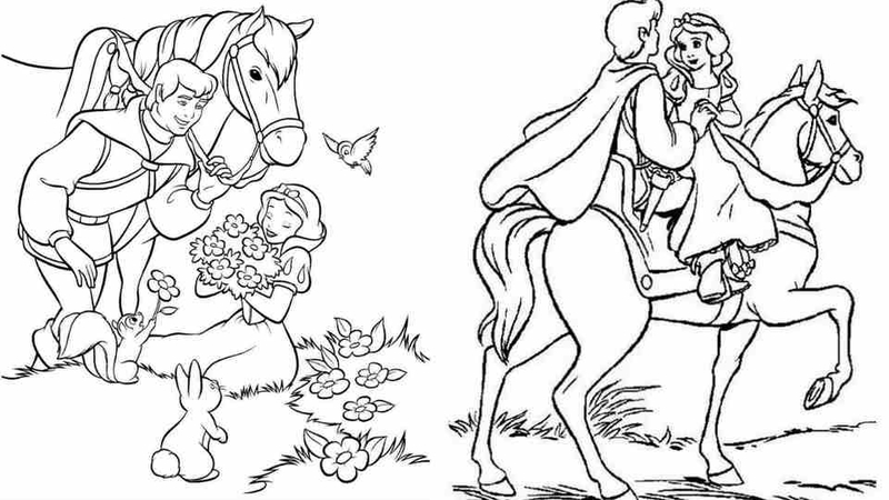 Bộ sưu tập tranh tô màu công chúa và hoàng tử
