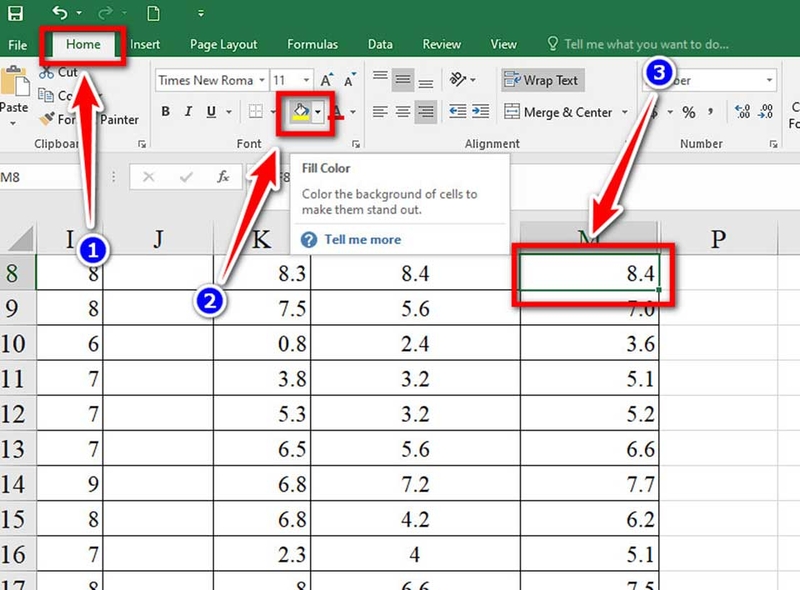 Cách tô màu ô công thức trong Excel - 10