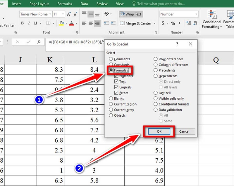 Cách tô màu ô công thức trong Excel - 07
