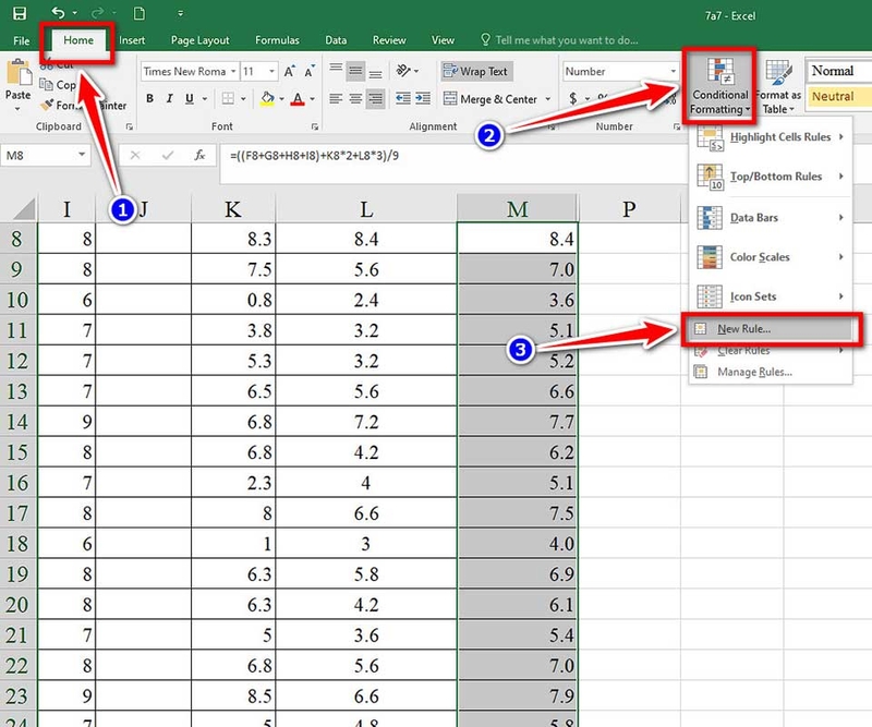 Cách tô màu ô công thức trong Excel - 05