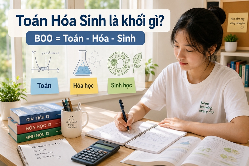 Toán Hóa Sinh là khối gì