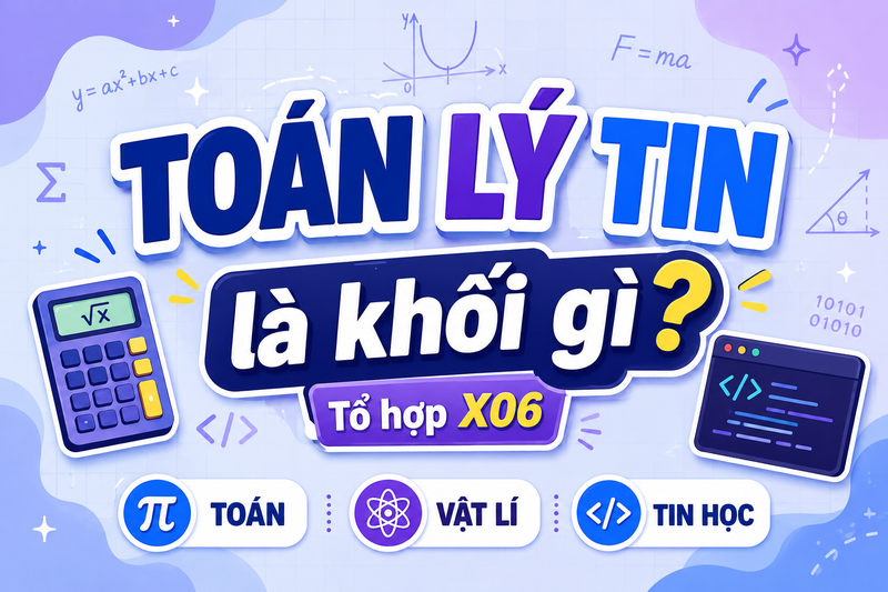 Toán Lý Tin là khối gì 1