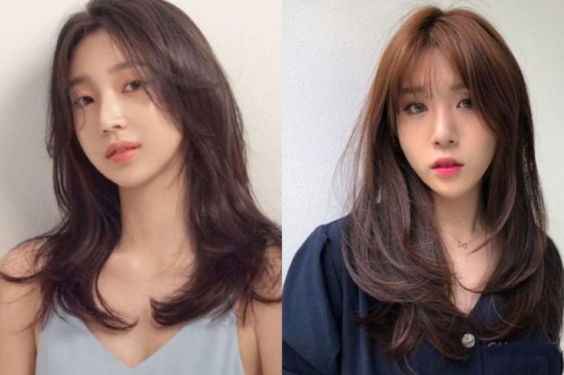 Tóc Hàn Quốc nữ layer