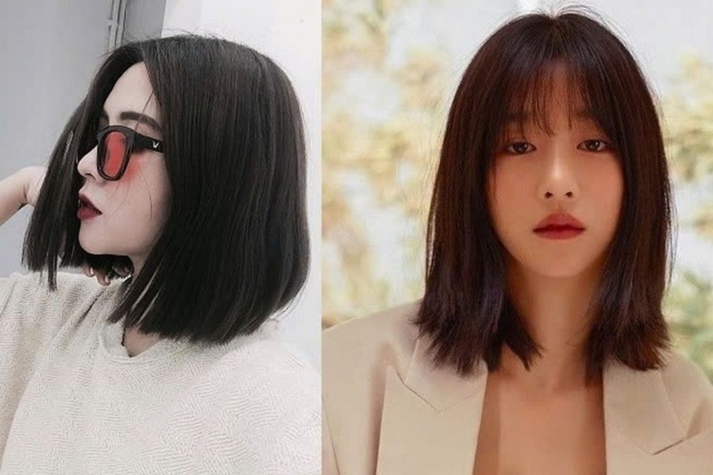 Mẫu tóc lob Hàn Quốc