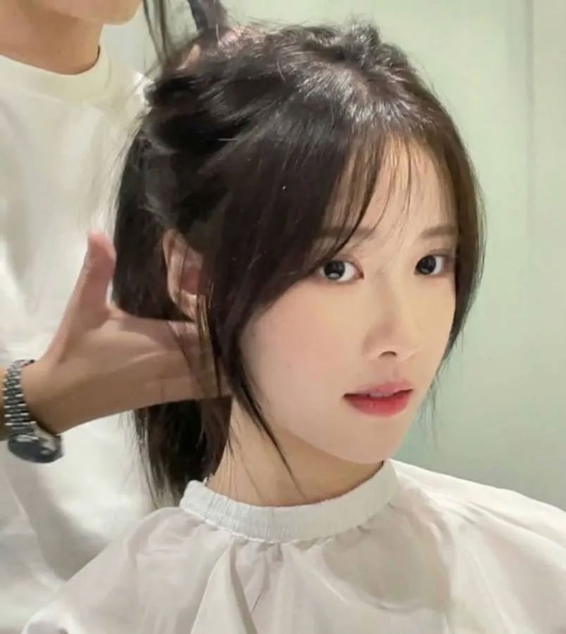 Tóc mái bay layer hình 4