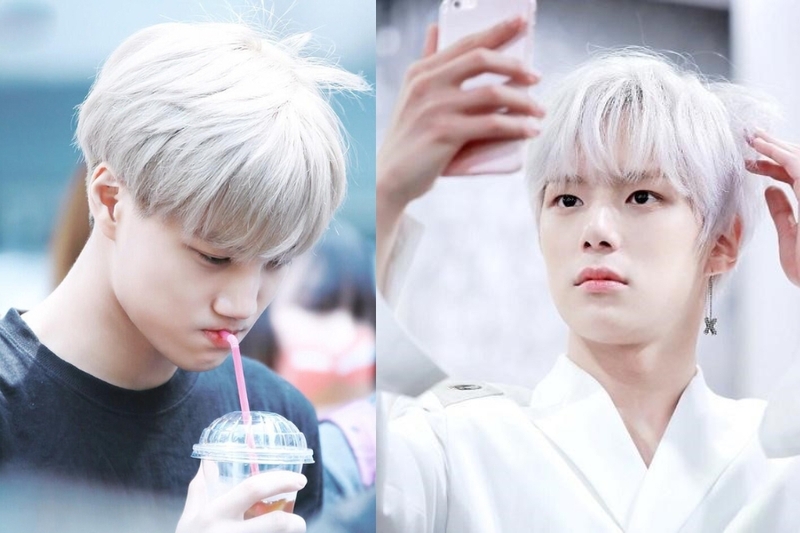 tóc màu bạch kim nam hình 7