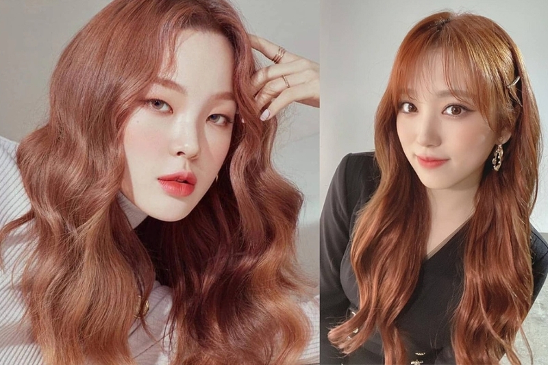 tóc màu cam đất hình 3