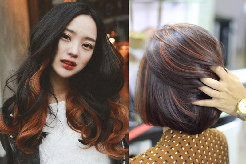 tóc màu cam đất hình 7