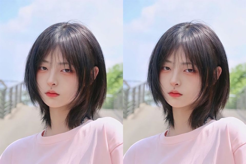 Tóc ngắn layer style Trung Quốc