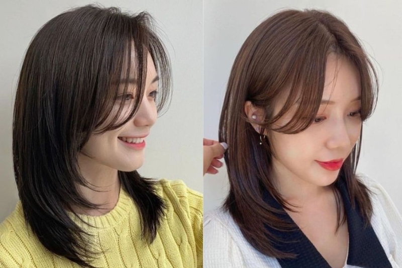 Kiểu tóc ngắn layer duỗi cúp