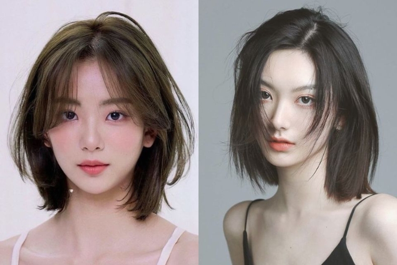 Tóc ngắn layer style Hàn Quốc