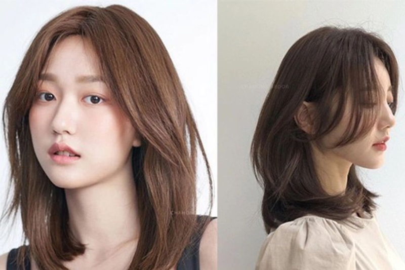 Kiểu tóc ngắn layer khuôn mặt dài