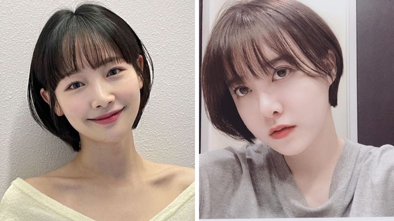 Tóc ngắn mái thưa cá tính