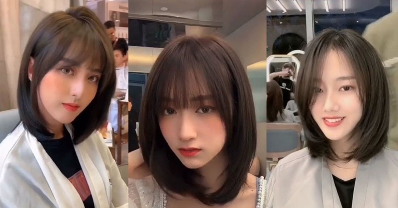 tóc ngắn uốn cụp chữ C 8
