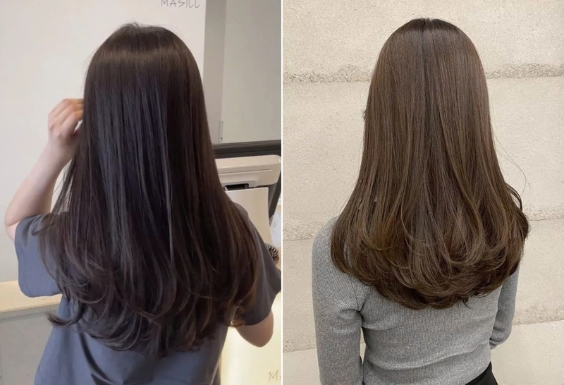 tóc ngang bầu ảnh 5