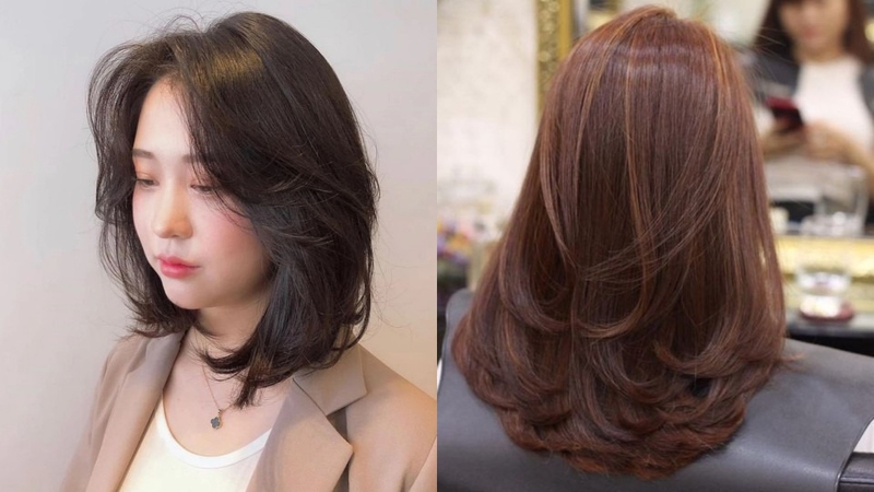 Tóc layer uốn xoăn đuôi giúp che khuyết điểm tốt