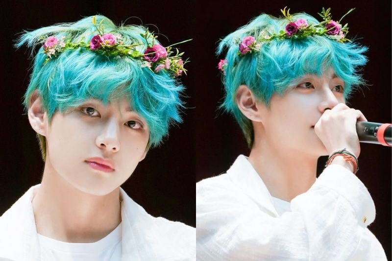 tóc xanh lá hình 3