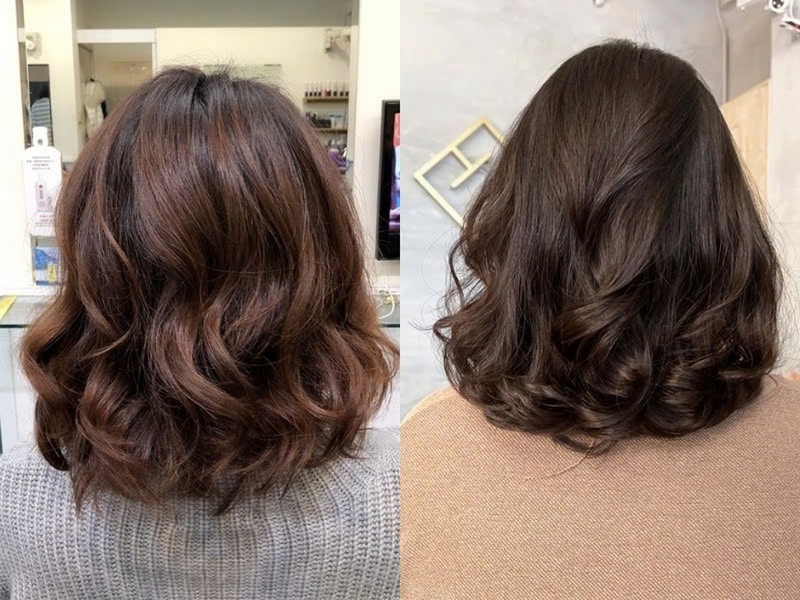 Tóc xoăn sóng lơi ngang vai ảnh 2