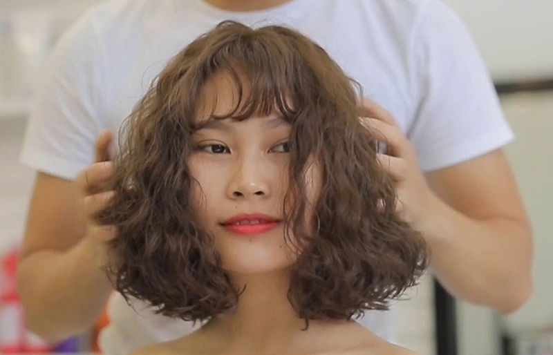 Tóc xoăn sóng lơi ngang vai ảnh 6