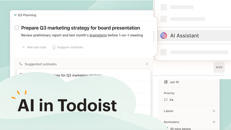 Todoist đã tích hợp thêm trợ lý AI thông minh
