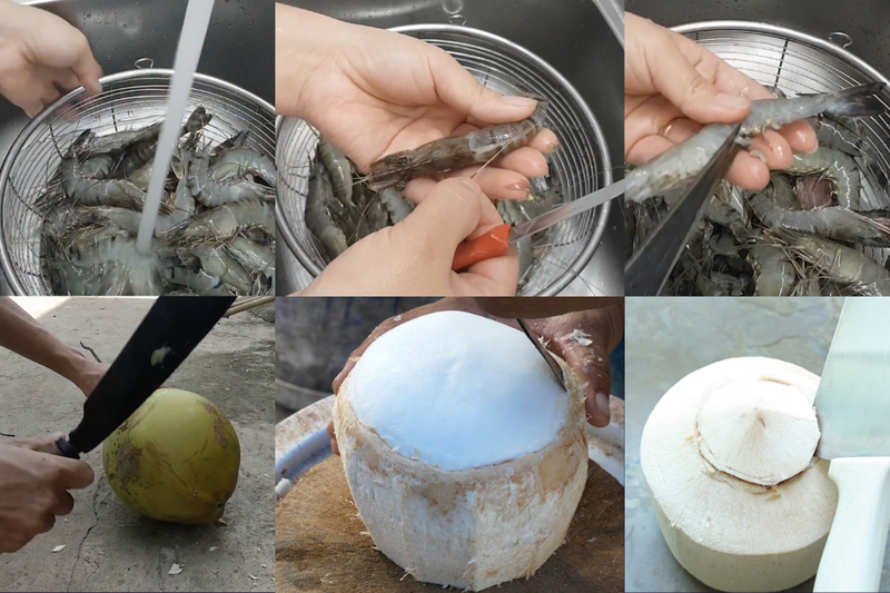 tôm hấp trái dừa (3)