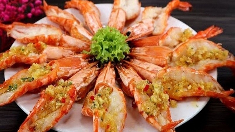 Tôm nướng bơ tỏi có hương thơm nức mũi