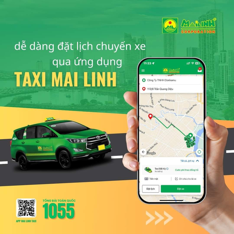 Các hình thức đặt xe Mai Linh phổ biến