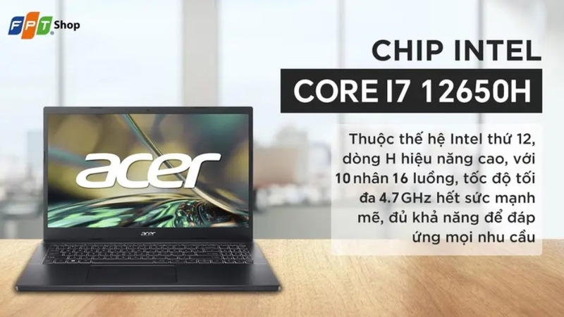 Laptop Acer Aspire 7 Gaming A715-76G-73FM i7