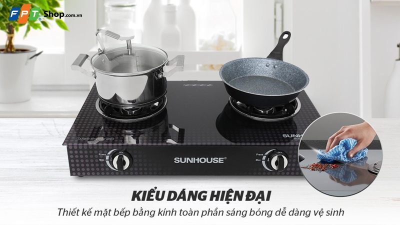 bep gas duong kinh sunhouse sbh3366mt
