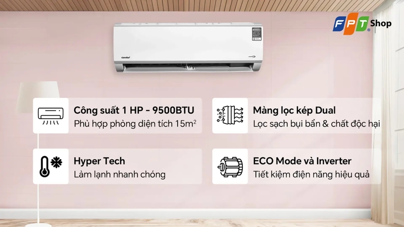 top điều hòa 1 chiều 9000btu inverter hình 4