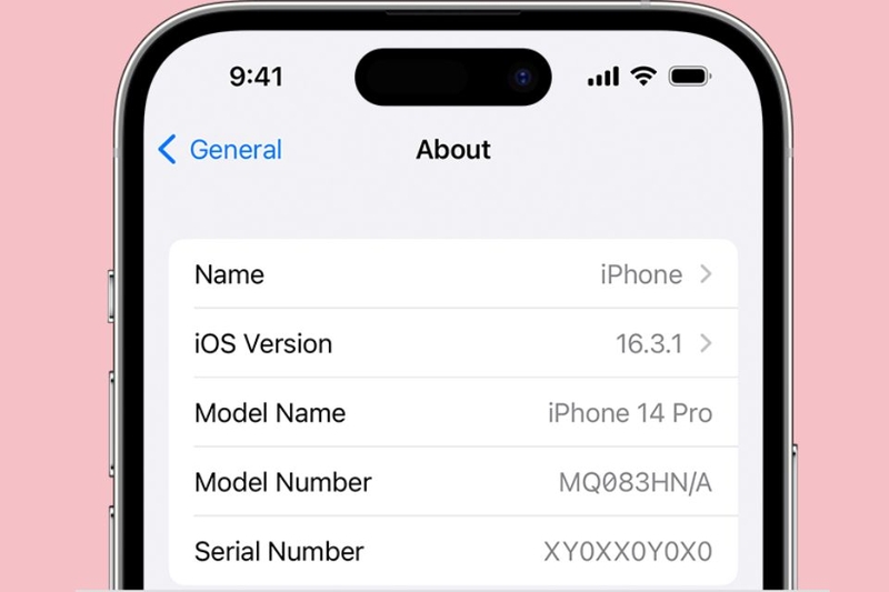 Kiểm tra IMEI của sản phẩm