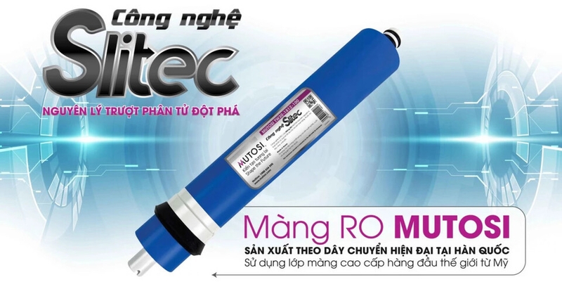 Lõi R.O Mutosi số 4 100 GPD có công suất lọc lớn hơn