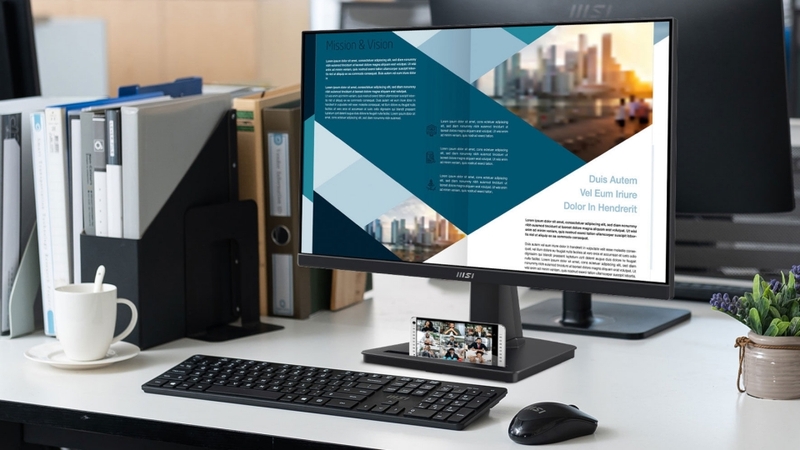 MSI Pro MP225 lắp đặt tấm nền IPS với độ phân giải Full HD