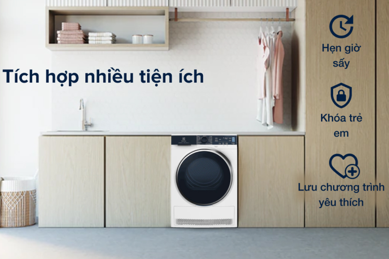 Máy sấy bơm nhiệt Electrolux EDH903R9WB