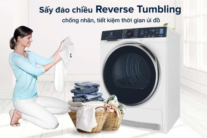 Máy sấy bơm nhiệt Electrolux EDH803Q7WB