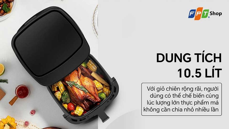 Top nồi chi&ecirc;n kh&ocirc;ng dầu cỡ k&iacute;ch thước lớn tốt nhất 2026 - 06