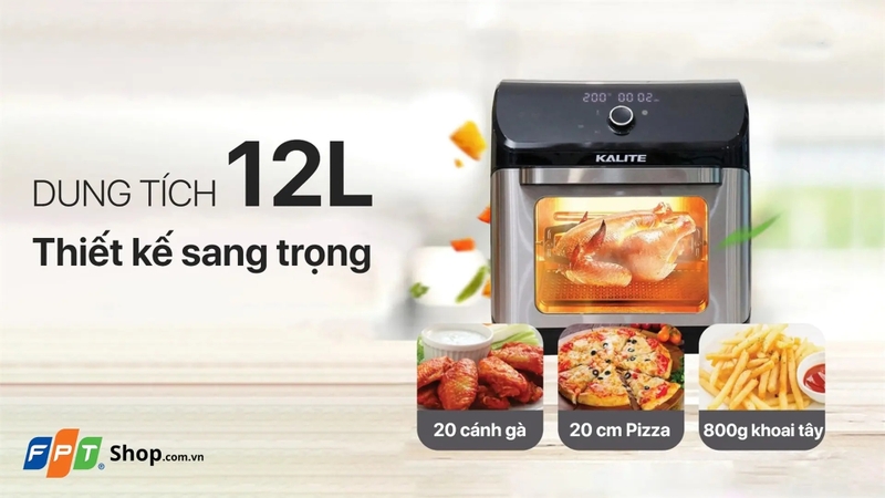 top nồi chi&ecirc;n kh&ocirc;ng dầu kalite tốt nhất 2026 h&igrave;nh 3