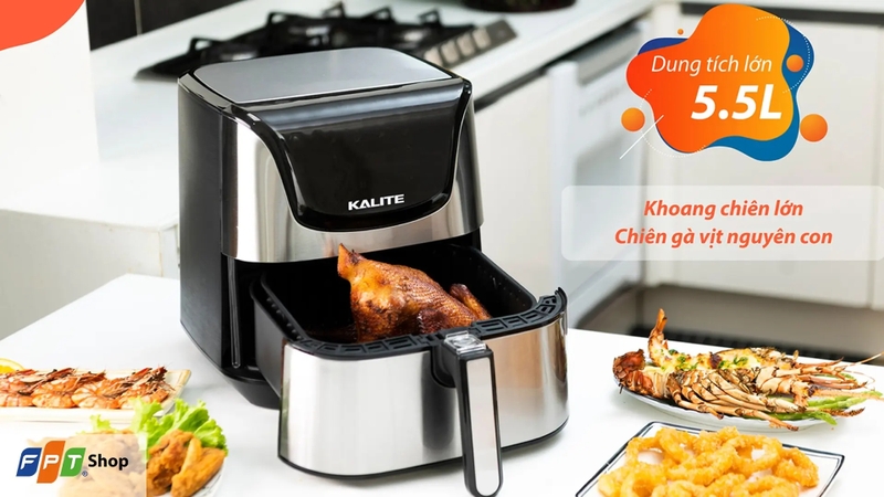 top nồi chi&ecirc;n kh&ocirc;ng dầu kalite tốt nhất 2026 h&igrave;nh 4