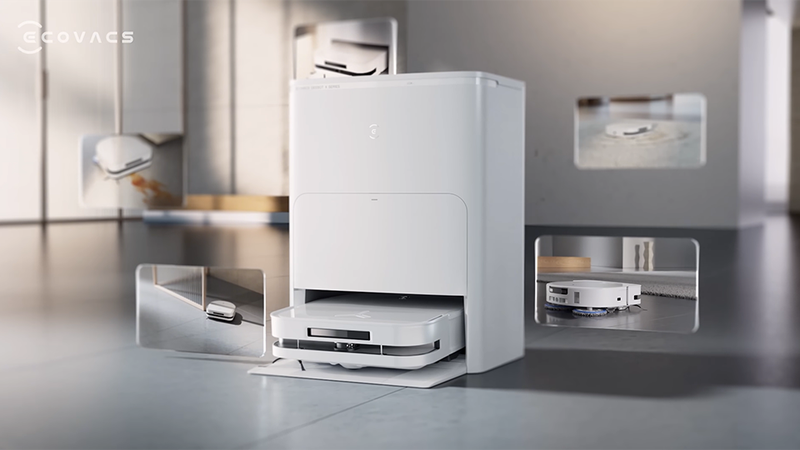 Top robot hút bụi lau nhà tự giặt giẻ lau (hình 5)