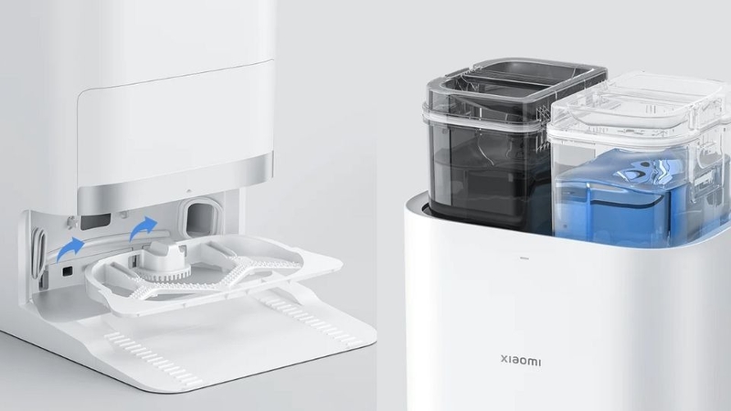 Top robot hút bụi lau nhà tự giặt giẻ lau (hình 1)