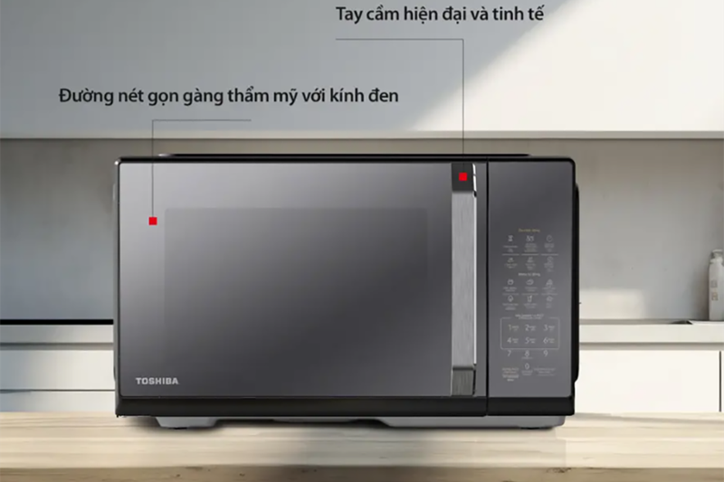 Lò vi sóng có nướng Toshiba 26 lít MW3-EG26PE(BM)VN với thiết kế cao cấp và sang trọng