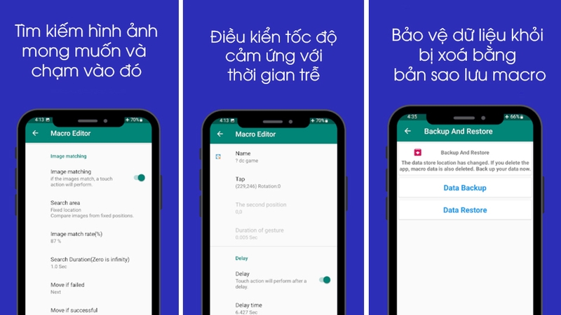 Ứng dụng cung cấp thư viện quản lý macro tiện lợi