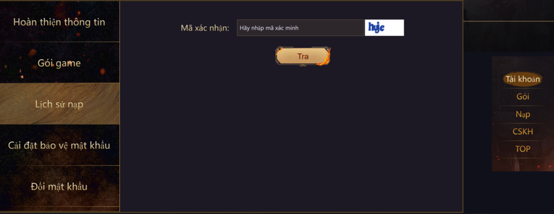 Cách nạp Tam Quốc Chí: Thần Ma - Lưu ý
